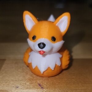 3D Printed Corgi Duck Figurine Nwot